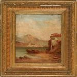 Italian Coastal Scene by Alfred Pollentine