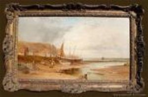 Cornish Fishing Village by Alfred Pollentine