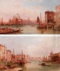 L'imbocco Del Canal Grande Con Lapunta Di Dogana by Alfred Pollentine