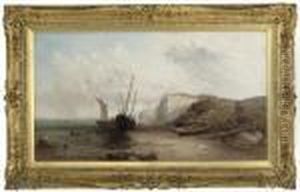 Fishing Boats Near Dover by Alfred Pollentine