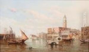 The Entrance To The Grand Canal, Venice by Alfred Pollentine