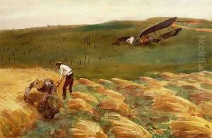 Crashed Aeroplane by John Singer Sargent