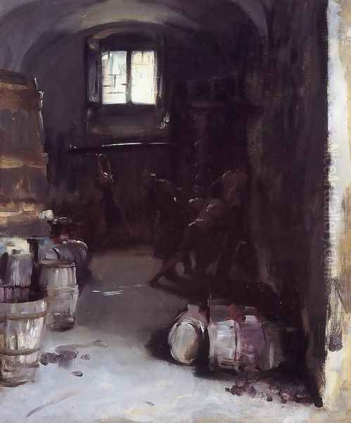 Pressing the Grapes: Florentine Wine Cellar - view 1