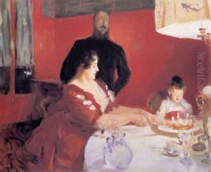 Fête Familiale, The Birthday Party by John Singer Sargent