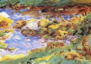 The Alps: Val D'Aosta, Purtud by John Singer Sargent