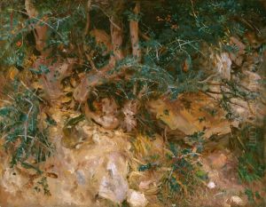 Valdemosa, Majorca: Thistles and Herbage on a Hillside by John Singer Sargent