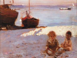 Beach at Capri by John Singer Sargent
