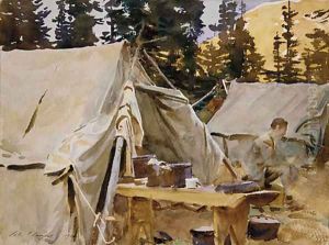 Camp at Lake O'Hara 1916 by John Singer Sargent