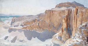 Cliffs at Deir el Bahri Egypt