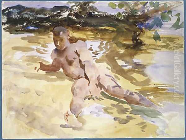Figure on Beach Florida 1917 - view 1
