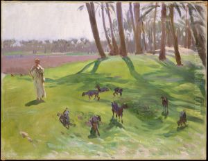 Landscape with Goatherd by John Singer Sargent