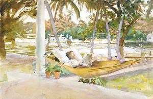 Figure in Hammock Florid 1917