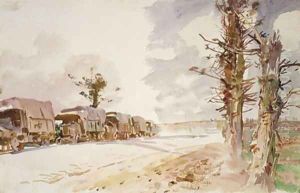 Truck Convoy 1918 by John Singer Sargent