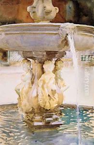Spanish Fountain 1912 by John Singer Sargent