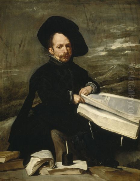 A Dwarf Holding a Tome in His Lap (or Don Diego de Acedo, el Primo) - view 1