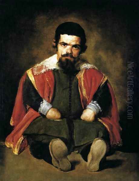 The Dwarf Sebastian de Morra c. 1645 by Diego Rodriguez de Silva y Velazquez