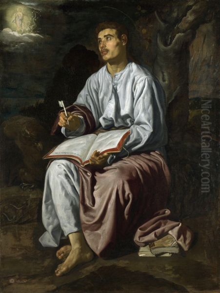 St John the Evangelist at Patmos c. 1618 - view 1