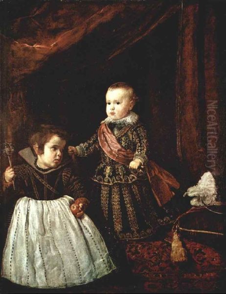 Prince Baltasar Carlos with a Dwarf 1631 - view 1