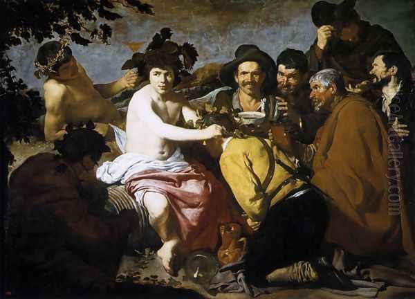 The Triumph of Bacchus (Los Borrachos, The Topers) c. 1629 by Diego Rodriguez de Silva y Velazquez