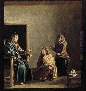 Christ in the House of Martha and Mary (detail) c. 1620 by Diego Rodriguez de Silva y Velazquez