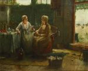 "damespraatje". by Edward Antoon Portielje