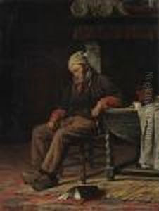Oude Bebaarde Man, Ingedut by Edward Antoon Portielje