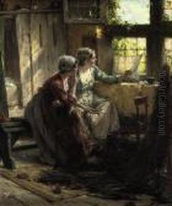 Mending The Nets by Edward Antoon Portielje