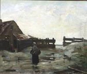 Vissersvrouw Op Hetstrand.
Femme De Pecheur A La Plage