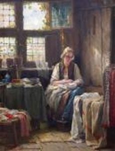 Moeder Met Kind In Een Interieur