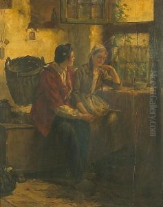 Idle Conversation by Edward Antoon Portielje