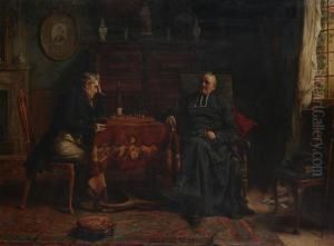 The Chess Game by Gerard Portielje