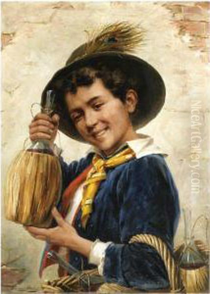 The Young Chianti Seller - view 1