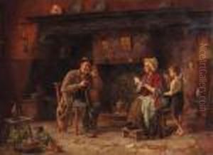 Reading The Letter by Gerard Portielje