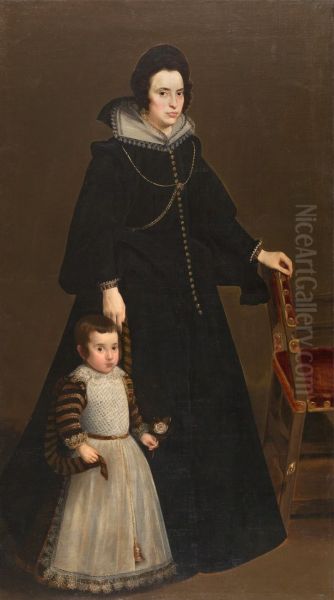 Dona Antonia de Ipenarrieta y Galdós and her Son Luis c. 1631 - view 1