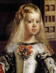 Las Meninas (detail-5) 1656-57 by Diego Rodriguez de Silva y Velazquez