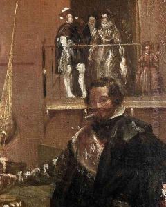 Prince Baltasar Carlos with the Count-Duke of Olivares at the Royal Mews (detail-1) c. 1636