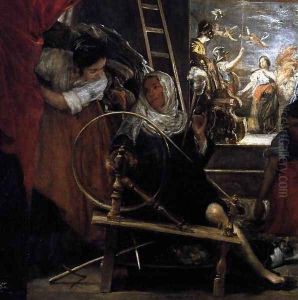 The Fable of Arachne (detail-1) c. 1657 by Diego Rodriguez de Silva y Velazquez