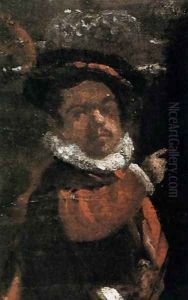Prince Baltasar Carlos with the Count-Duke of Olivares at the Royal Mews (detail-2) c. 1636 by Diego Rodriguez de Silva y Velazquez