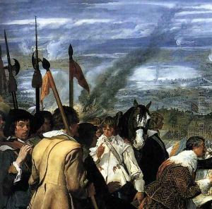 The Surrender of Breda (detail-1) 1634-35 by Diego Rodriguez de Silva y Velazquez