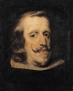 Portrait of Philip IV (fragment) 1657-60 by Diego Rodriguez de Silva y Velazquez