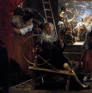 The Fable of Arachne (detail) by Diego Rodriguez de Silva y Velazquez