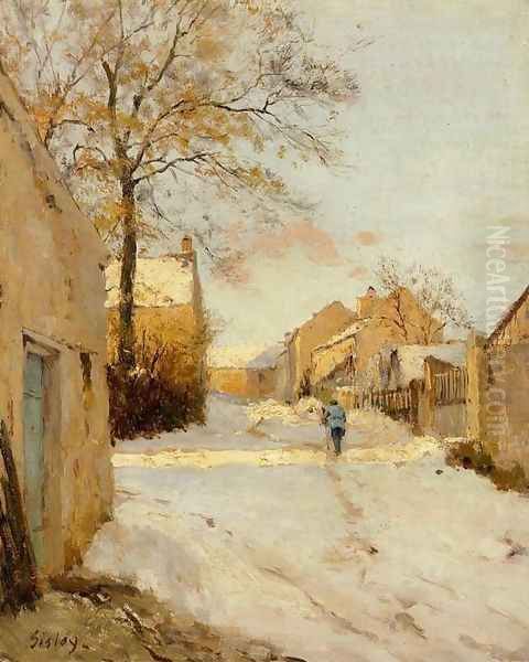 A Village Street In Winter - view 1