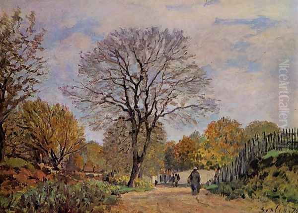 A Road in Seine-et-Marne, 1878 - view 1