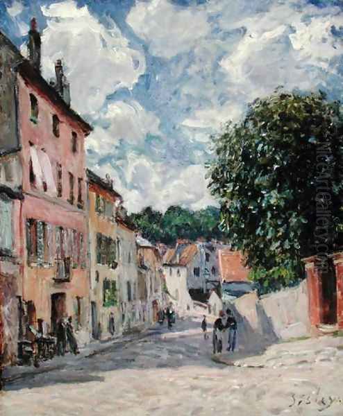 A Street, possibly in Port-Marly, 1876 - view 1