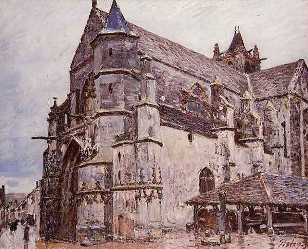 The Church at Moret, Rainy Weather, Morning - view 1