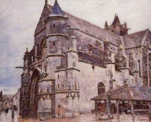 The Church at Moret, Rainy Weather, Morning