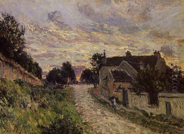 A Small Street in Louveciennes - view 1