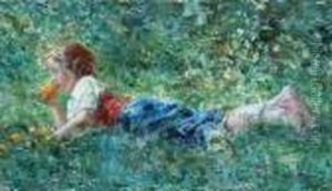 Adolescente Sul Prato
