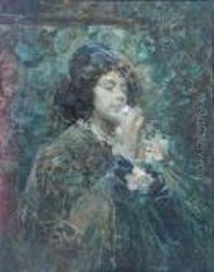 Adolescente Con Fiori