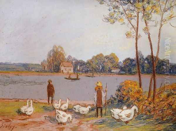 By the River Loing - view 1